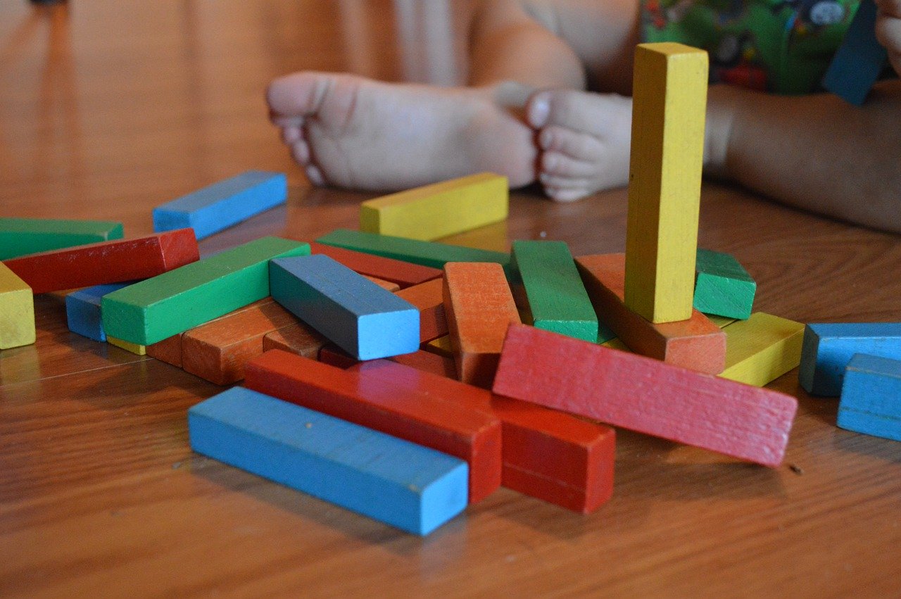 blocks, child, toy